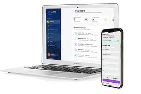 easyCHECK auf Laptop und Smartphone