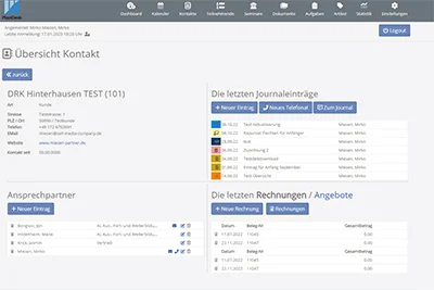PlanDesk: CRM-Kontakte